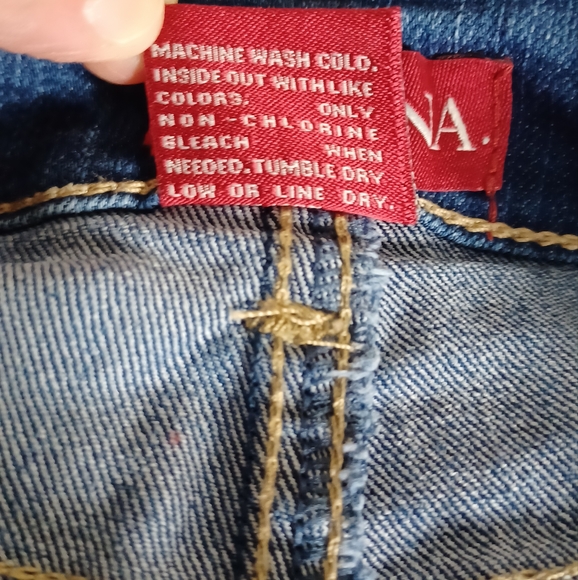 MERONA DENIM SKIRT 8R BACK SLIT RIGHT FRONT POCKET STRETCH MATERIAL - Picture 5 of 6